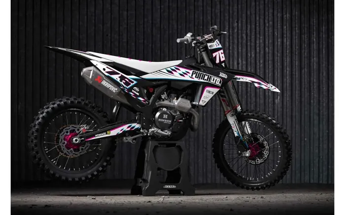 Modern motorcycle graphics