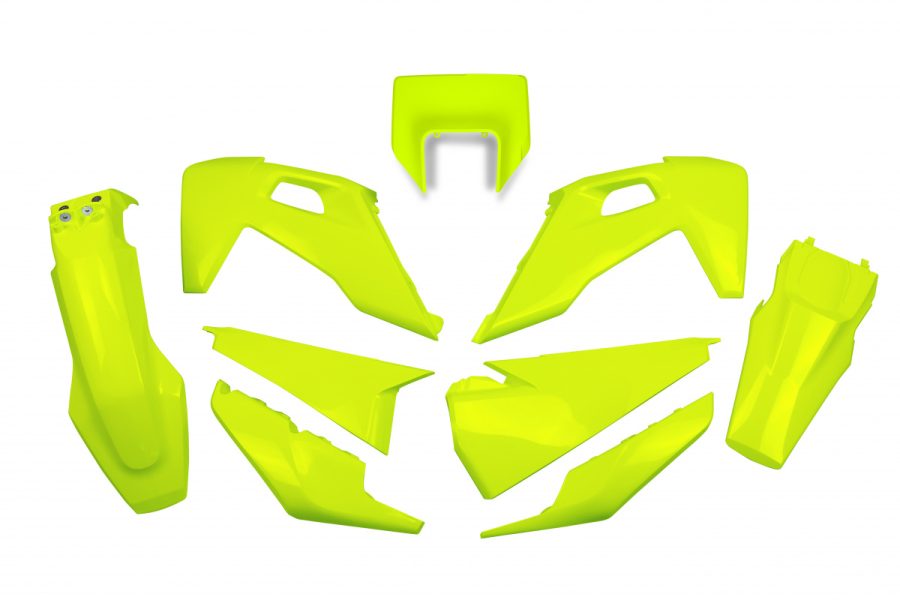 Complete Plastics Kit for Husqvarna TX/TE/FE 2020-2023 WHITE 041 Neon Yellow