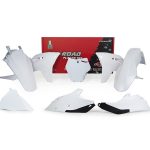 GasGas MC 125/250/250F/350F/450F, EX 250/250F/300/350F/450F Plastics Kit 2021-2023 – White · R-Tech
