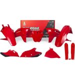 GasGas MC 125/250/250F/350F/450F, EX 250F/300/350F/450F Plastics Kit 2021-2023 – OEM Red · R-Tech