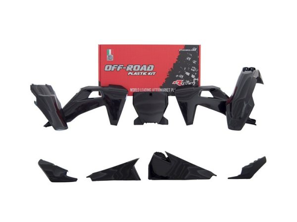 Husqvarna TC 125/250, FC 250/350/450, TX 300, FX 350/450, FS 450 Plastics Kit 2018-2022 – Black · R-Tech