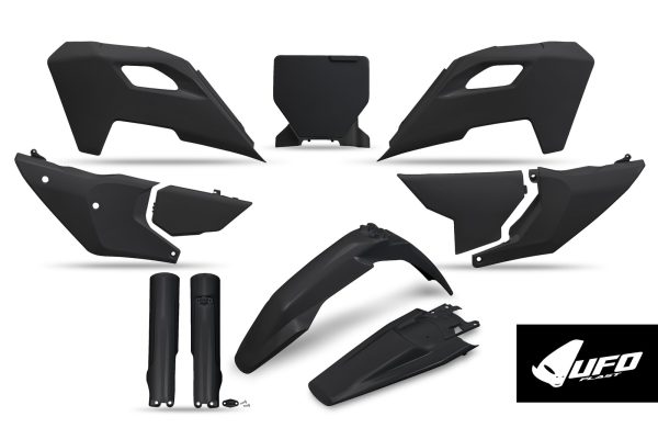 Husqvarna TC 125/250, FC 250/350/450, TX 300, FX 350/450 Plastics Kit 2023-2024 – Black · UFO