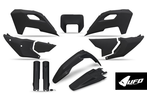 Husqvarna TE 150/250/300, FE 250/350/450/501 Plastics Kit 2024-2025 – Black · UFO