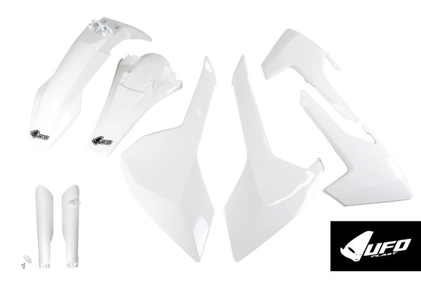 Husqvarna TX/TE 125/250/300, FE 250/350/450 Plastics Kit 2017-2019 – White · UFO