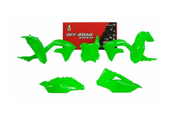 Kawasaki KX250/250X/450/450F/450X Plastics Kit 2019-2024 – Neon Green · R-Tech