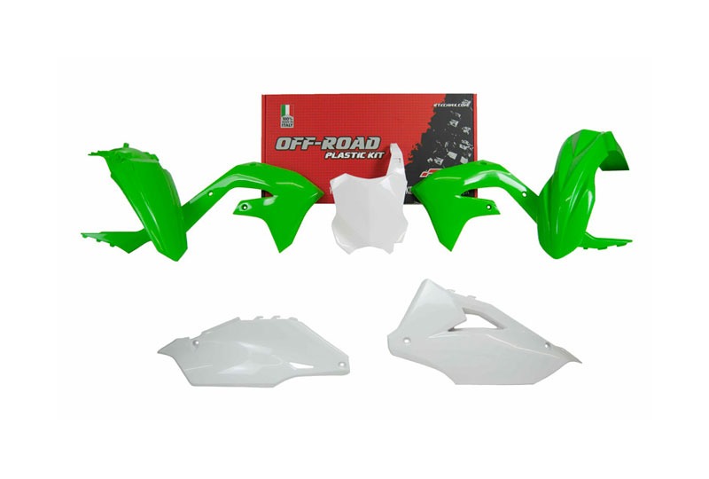 Kawasaki KX250/250X/450/450F/450X Plastics Kit 2019-2024 – OEM 2019 colours · R-Tech