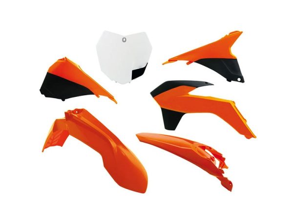 KTM SX 125/150/250, SX-F 250/350/450 Plastics Kit 2013-2016 – OEM 2013/2014 colours · R-Tech