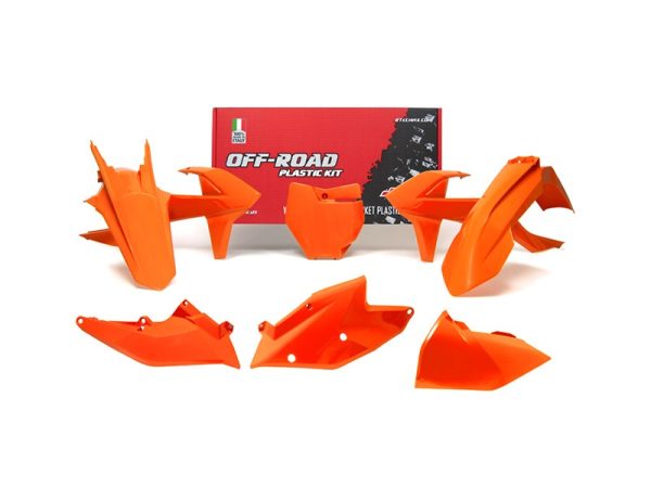 KTM SX 125/150/250, SX-F 250/350/450 Plastics Kit 2016-2018 – Orange · R-Tech