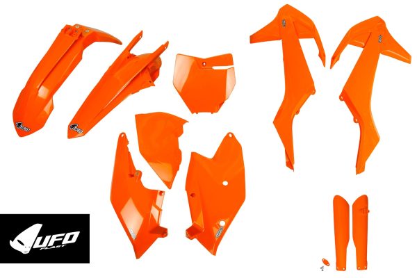 KTM SX 125/150/250, SX-F/XC-F 250/350/450, XC 125/250 Plastics Kit 2016-2018 – Orange · UFO